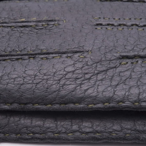 Womens Dark Gray Sheepskin Handmade Eco-Friendly <b>Gloves</b> Soft Smooth Finish Full-Finger Winter Outdoor Party Knit Lining Snap - Product Image 2