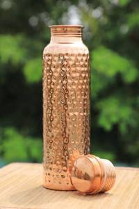 Botella de Agua Clásica de Cobre Martillado de Gran Capacidad para Oficina y Hogar - Product Image 3