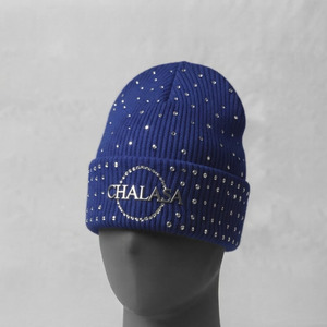 Men Women wholesale Custom jacquard Winter Tie-Dye Knit <b>Beanie</b> <b>Hat</b> Acrylic Warm <b>Slouchy</b> Skull Cap with Leather Patch - Product Image 4