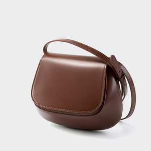 Bolso Bandolera de Cuero Genuino para Mujer, Moderno, con Correa de Cadena, de Piel Vacuna, Pequeño - Product Image 5