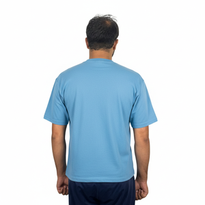 High Quality Plus Size Men's Winter Knitted Short Sleeve 100% Cotton T-Shirt Comfortable Breathable Custom <b>Logo</b> Blank T-Shirt - Product Image 2