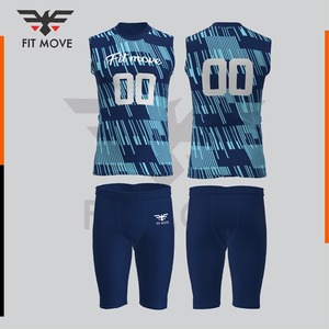 Ensemble d'uniformes sportifs légers en polyester, tissu à séchage rapide, respirant, personnalisable avec le nom de l'équipe, tailles plus grandes, pack 7V7, meilleure vente - Product Image 4