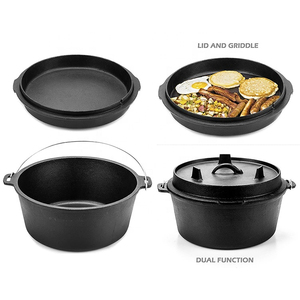 Premium Kitchen Dutch Oven Featuring Cast Iron Core Durable Enameled Surface Tight Fitting Lid Comfortable - Product Image 3