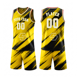 Ensemble de maillots de basket-ball personnalisés par sublimation, uniforme pour adultes pour l'entraînement et les matchs, uniforme de basket-ball de qualité supérieure, maillot 100% polyester - Product Image 5