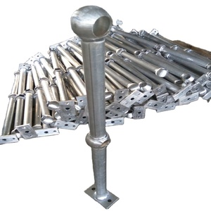 Barrière de stationnement en acier galvanisé de haute qualité avec joint à rotule pour poteau de guidage - Product Image 1