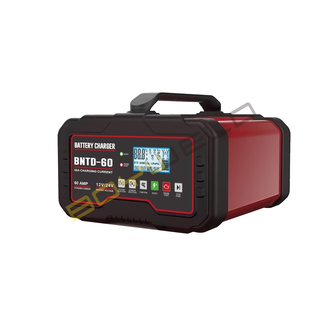 BNTD-60 Smart Battery Charger 12V/24V Fast Charger for Lead-Acid & Lithium Battery with Boost Function & Engine Start