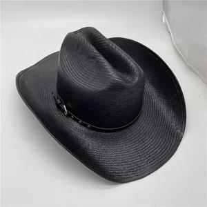 Chapeau de cowboy classique personnalisé en feutre 100% laine, à large bord, avec bande en cuir, style western - Product Image 5