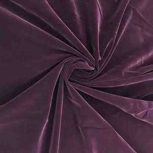 Tela de terciopelo de poliéster liso versátil para vestidos africanos elegantes Tapicería con textura suave elegante - Product Image 1