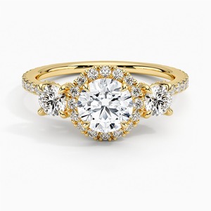 Bague de fiançailles en or étincelant, style diamant romantique, pierre parfaite, cadeau de bijoux pour un anniversaire de mariage - Product Image 3