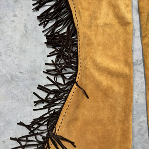 Cuissardes d'équitation en cuir de vache sur mesure de haute qualité, design western, longueur intégrale, vente en gros à des prix compétitifs - Product Image 6