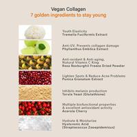 Supplément de poudre de collagène à base de plantes végétalien multi hydratant blanchissant à coller