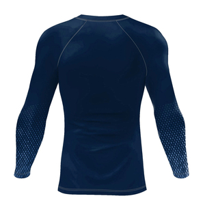 <b>Men's</b> Full Sleeve UPF50+ Breathable Eco-Friendly Anti-Bacterial Rash Guard <b>Compression</b> <b>Shirt</b> Custom Color Blocked Design - Product Image 4