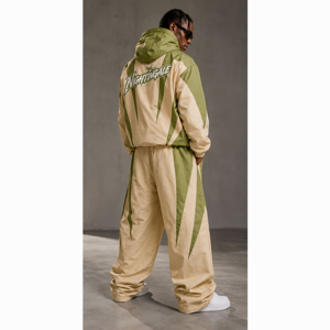 Conjunto Deportivo de Nylon para Hombre, Cortavientos, de Alta Calidad, Personalizado, Corte Holgado, Transpirable, Impermeable, para Entrenamiento y Jogging - Product Image 2