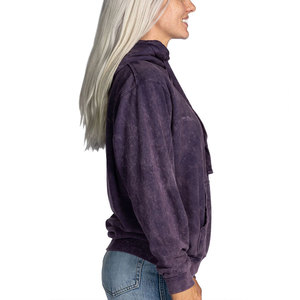 Sudadera con Capucha para Mujer, Estilo Acid Wash, con Cordón Ajustable, de Alta Calidad, Informal, de Invierno, Secado Rápido, Transpirable, 420 GSM, Corte Holgado - Product Image 3