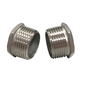 Bague hexagonale en acier inoxydable moulé sur mesure OEM/ODM avec logo personnalisé, raccords de tuyauterie de haute précision pour diverses industries, finition lisse - Product Image 1