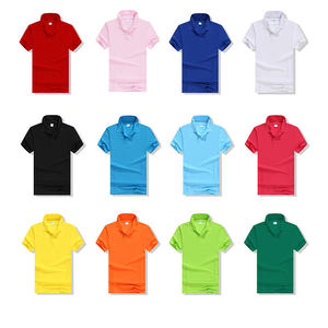 Nouvel arrivage en stock, vente en gros d'usine, t-shirts et polos pour garçons en coton mercerisé 180 g, polos personnalisés pas chers - Product Image 6