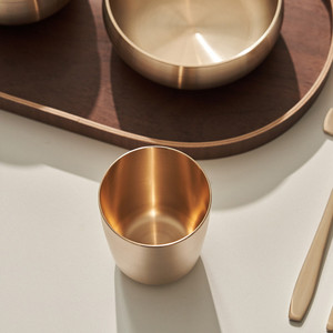 NOBBAN Taza de Agua YUGI de Bronce Coreana Tradicional Hecha a Mano - Product Image 1