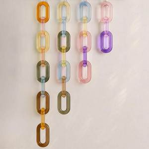 Large Eco-Friendly Hand-painted Love Resin Chain Links DIY <b>Curtain</b> <b>Accessories</b> Decorative Craft from india - Product Image 3