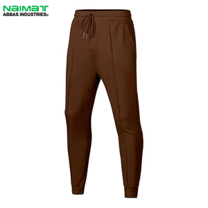 Ensemble de survêtement unisexe Naimat Abbas Industries, sweat-shirt à capuche marron et pantalon à cordon de serrage, couleur unie, manches longues, tissu épais - Product Image 2