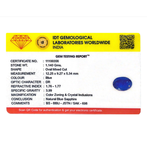 Royal Blue Lab-Created Sapphire 5.7 Carat Loose Gemstone for Fine Jewelry - Product Image 4