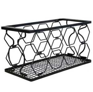 Porte-bouteilles de style moderne, décoration traditionnelle pour la cuisine et la maison, présentoir à vin pour table à manger, bar, porte-bouteilles en métal - Product Image 3