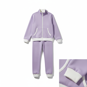 Chándal de Algodón Grueso para Hombre, Chándales Deportivos al por Mayor, Ropa Deportiva para Hombre, Chándal Personalizado de Dos Tonos, Corte Ajustado, con Cremallera, Alta Calidad - Product Image 1