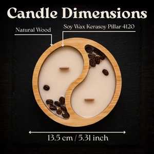 Cuenco de madera hecho a mano para velas |   Recipiente y Portavelas de Madera Natural |   Recipiente Rústico para Velas de Cera de Soja |   OEM y Venta al por Mayor - Product Image 6