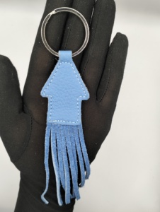 High Quality Customized <b>Keyrings</b> Durable Cartoon Style House Shaped Fringes Fashionable Keychain Pendant Gift Charm Wholesale - Product Image 5
