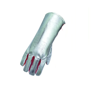 Sleever and <b>Red</b> Leather winter <b>gloves</b> Cashmere lined <b>Long</b> cuff thermal Outdoor protection Winter <b>gloves</b> with insulated lining - Product Image 3
