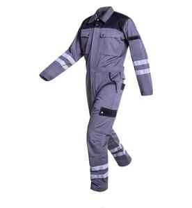 Vêtements de sécurité pour hommes, combinaison haute visibilité résistante au feu, veste et pantalon, uniforme de travail durable, vêtements de travail en usine, uniforme industriel pour soudeurs - Product Image 1