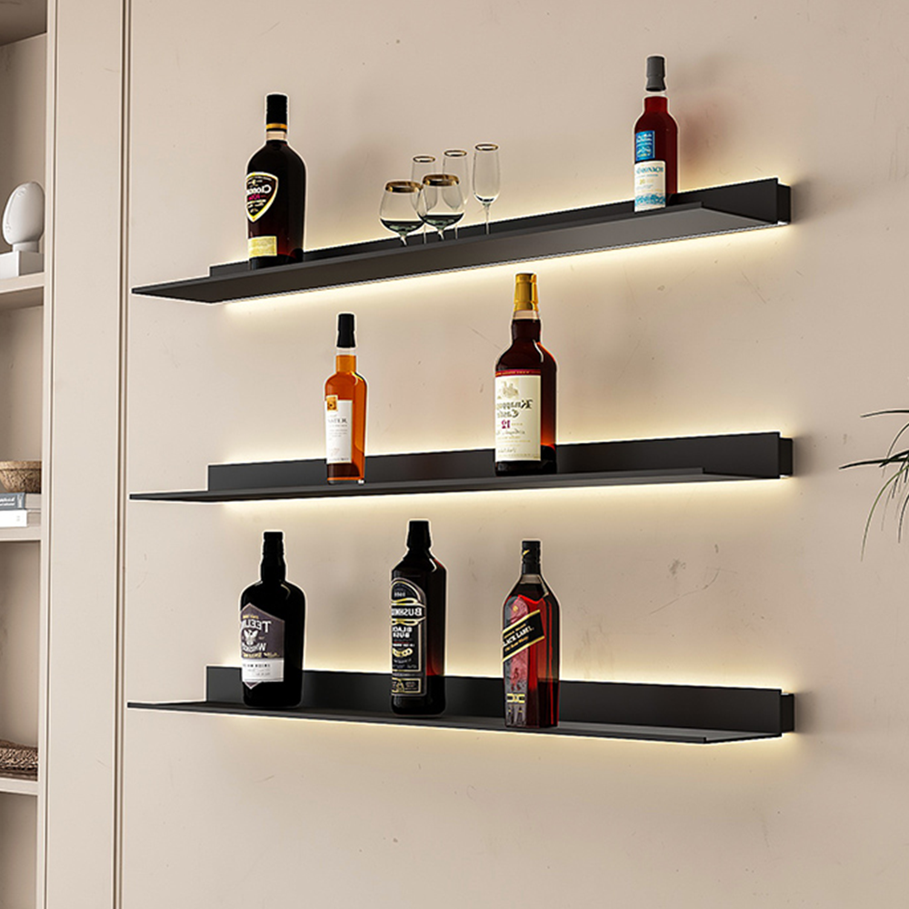 Étagère de bar en chêne et formica Vintage Rouge Bois/Formica