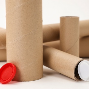 Kraft Paper Brown Cardboard Paper Tubes Use for Express <b>Packaging</b> Paper Tube <b>Textile</b> Roll Core VINAGREEN PACK - Product Image 3