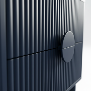 Table basse moderne et durable pour salon, 2 tiroirs, bois d'hévéa, MDF, placage de chêne, poignée en bois, meubles de maison - Product Image 4