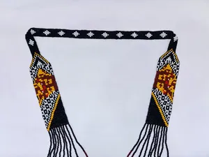 BEST SALE TRENDY Handmade Seed <b>Bead</b> Necklace with Earrings: Boho American Style jewellery <b>Set</b> FOR GIFT, WEDDING , ANNIVERSARY - Product Image 6