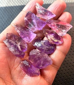 Natural Amethyst <b>Raw</b> Stone Rough Gemstone Healing <b>Crystal</b> Purple Quartz Loose Stone Jewelry Making Bulk Wholesale Supplier - Product Image 6