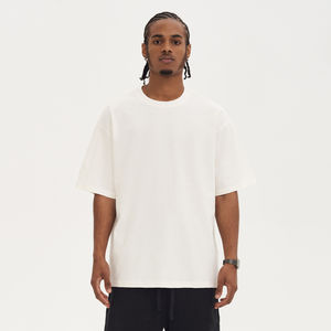 T-shirts pour hommes 100% coton, coupe ample, épaules tombantes, vêtements d'été, 200 - 220 GSM - Product Image 2