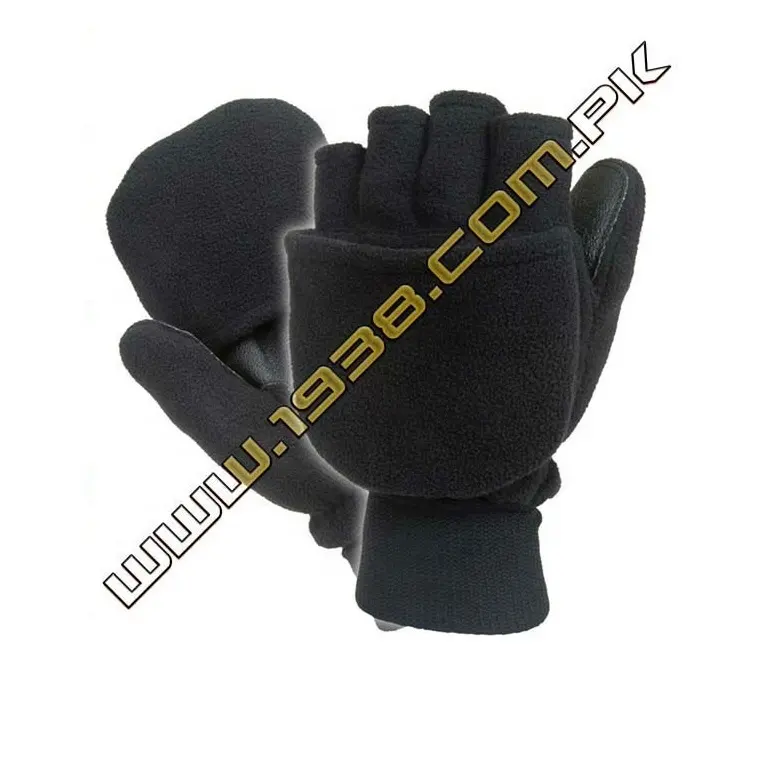 Thermal lined fleece Postal Mitt Mittens Half Finger Hand Warming Lightweight Gloves