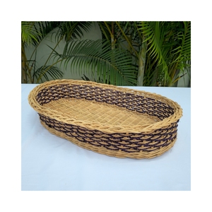 Bandeja Ovalada Hecha a Mano de Seagrass y Ratán - Almacenamiento Ecológico Multiusos para el Hogar - Product Image 5