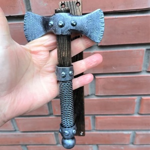 Poignée de porte en fer forgé galvanisé résistant à la rouille, à double denture, avec un design moderne pour la décoration des portes et des portails - Product Image 3