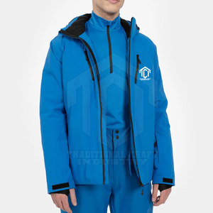 Chaqueta de Esquí Clásica de Invierno con Capucha, Tejido Transpirable de Nailon/Poliéster, Logotipo Frontal para Mayor Comodidad en Clima Frío - Product Image 3