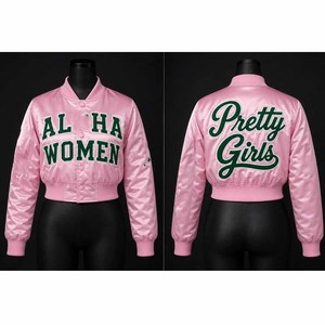 Veste en PU satinée verte avec lettres brodées sur le devant, col rabattu, manches classiques, style preppy, longueur courte, été, unisexe - Product Image 4