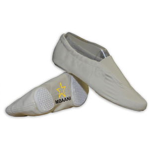 Zapatos de Ballet Suaves Color Beige para Mujer MBAANI, Zapatos Planos de Lona con Suela Dividida para Práctica de Danza Jazz - Product Image 1