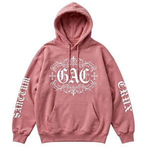 Oversized Graphic Pullover <b>Hoodie</b> With <b>Gothic</b> Print Streetwear Sweatshirt Custom Printed Long Sleeve Hooded Top - Product Image 1