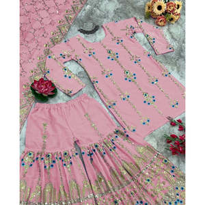 Hermoso vestido de fiesta Top de vestido de noche y Sharara con Fancy Dupatta - Product Image 3