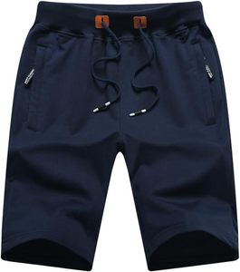 Pantalones Cortos Bermuda de Lona de Algodón de Color Liso para Hombre, con Cordón en la Cintura, Diseño Casual con Bolsillos, Transpirables, de Tiro Medio, con Logotipo en el Dobladillo Inferior - Product Image 2