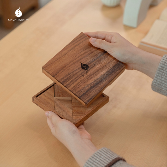 Tangram : Wooden Tangram Puzzle 7 Piece Classic Geometric Shape Assembly Educational Toy Brain Teaser Logic Game for Kids Adults