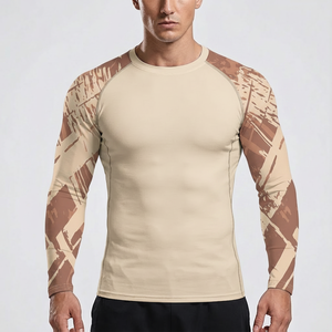 Top Quality Jiu-jitsu Sports Rash Guard Long Sleeve <b>Custom</b> <b>Design</b> Men Kids Polyester Spandex <b>Compression</b> <b>Shirt</b> Wholesale - Product Image 5