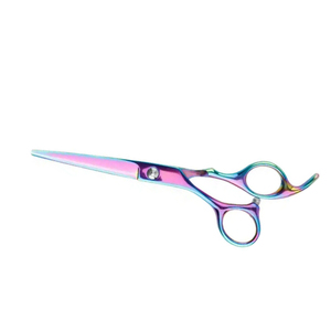 Ciseaux de barbier professionnels en acier inoxydable avec lame tranchante et repose-doigts amovible pour salons de beauté - Product Image 5