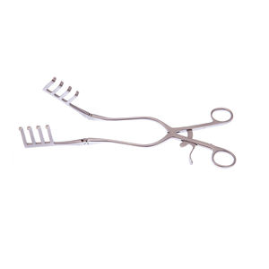 Retractor Quirúrgico Articulado Beckmann Adson de Retención Automática, 31 cm, 4 x 4 Puntas, Acero Inoxidable, Instrumento Médico Manual - Product Image 5