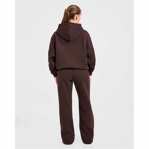 OEM ODM Custom <b>Women</b> Streetwear Outfit Heavyweight Fleece Hoodie and Loose Sweatpants Matching <b>Set</b> - Product Image 2